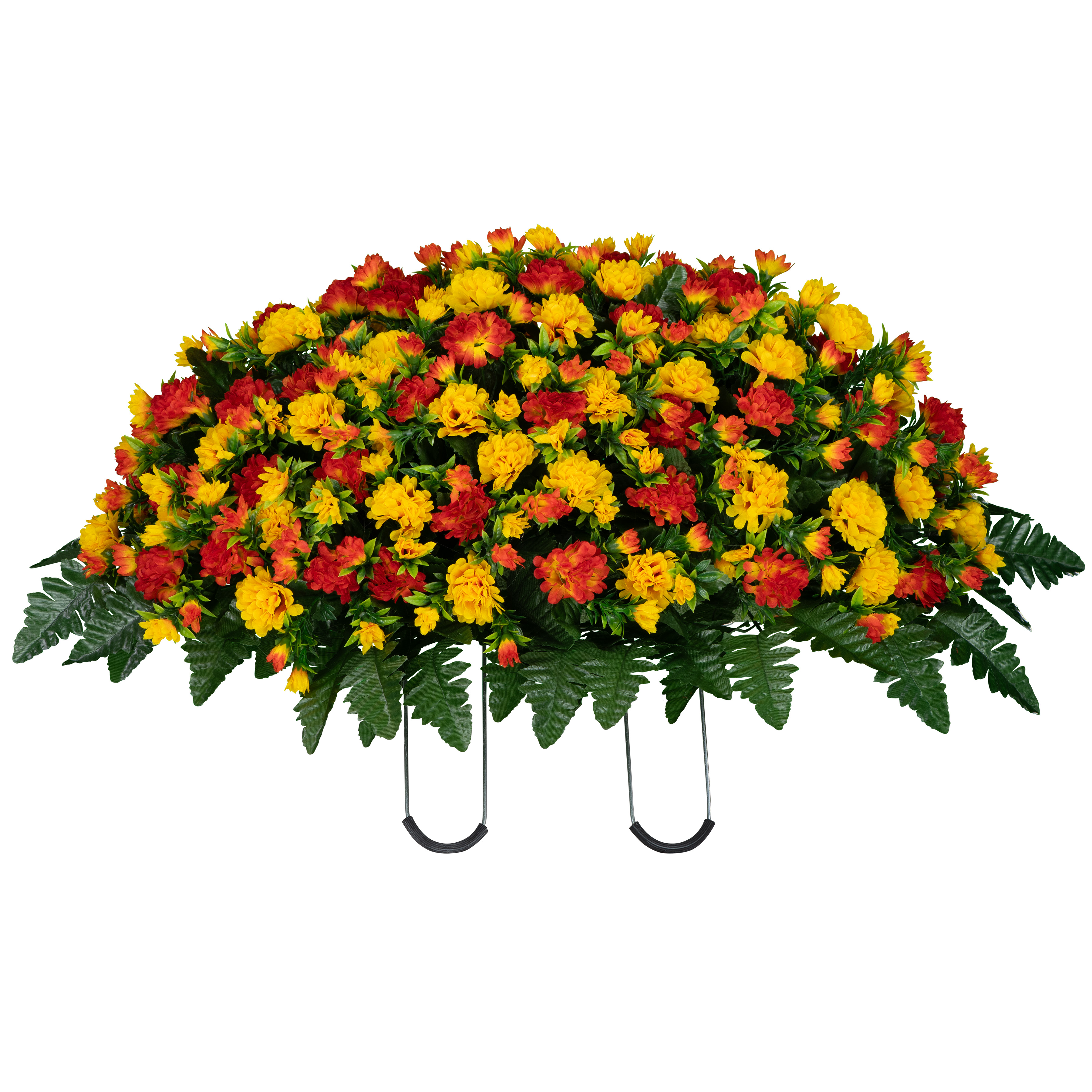 Sunset Mums Headstone Saddle